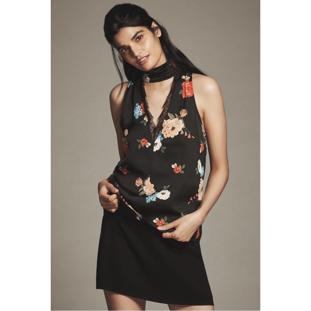 ANTHROPOLOGIE Floral Tank